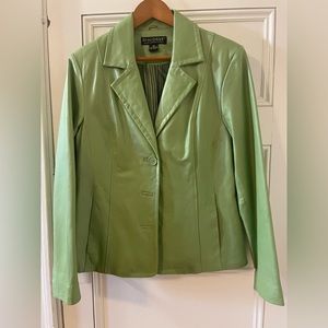 Dialogue 100% Leather Blazer Jacket